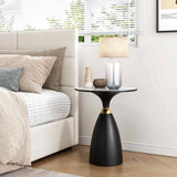Darrahopens Furniture > Living Room Midnight Elegance Drum Side Table