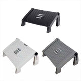 Darrahopens Furniture > Living Room > Ottomans & Footstools 1PC Adjustable Office Foot Rest Pedal Stool Sofa Leg Support for Home or Desk Use - Grey