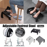 Darrahopens Furniture > Living Room > Ottomans & Footstools 1PC Adjustable Office Foot Rest Pedal Stool Sofa Leg Support for Home or Desk Use - Grey