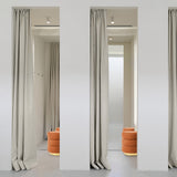 Darrahopens Furniture > Living Room > Ottomans & Footstools 2X Round Stacked Ottoman Stool Teddy Fleece Fabric Foot Rest 38cm ORANGE