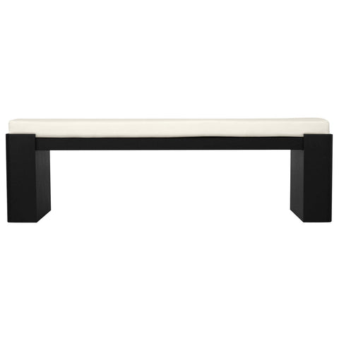 Darrahopens Furniture > Living Room > Ottomans & Footstools Adelle Solid Mindi Timber Bench - Large (Black)