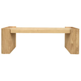 Darrahopens Furniture > Living Room > Ottomans & Footstools Adelle Solid Mindi Timber Bench - Small (Natural)