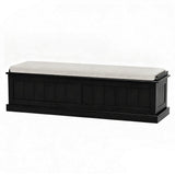Darrahopens Furniture > Living Room > Ottomans & Footstools Artiss Storage Ottoman Blanket Box 140cm Fluted Black