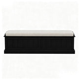 Darrahopens Furniture > Living Room > Ottomans & Footstools Artiss Storage Ottoman Blanket Box 140cm Fluted Black