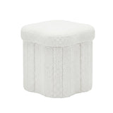 Darrahopens Furniture > Living Room > Ottomans & Footstools Artiss Storage Ottoman Foot Stool Foldable White