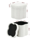 Darrahopens Furniture > Living Room > Ottomans & Footstools Artiss Storage Ottoman Foot Stool Foldable White