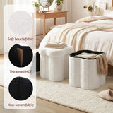 Darrahopens Furniture > Living Room > Ottomans & Footstools Artiss Storage Ottoman Foot Stool Foldable White