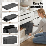 Darrahopens Furniture > Living Room > Ottomans & Footstools Artiss Storage Ottoman Foot Stool Rest Foldable