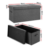 Darrahopens Furniture > Living Room > Ottomans & Footstools Artiss Storage Ottoman Foot Stool Rest Foldable
