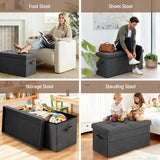 Darrahopens Furniture > Living Room > Ottomans & Footstools Artiss Storage Ottoman Foot Stool Rest Foldable