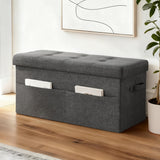 Darrahopens Furniture > Living Room > Ottomans & Footstools Artiss Storage Ottoman Foot Stool Rest Foldable
