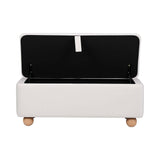 Darrahopens Furniture > Living Room > Ottomans & Footstools Artiss Storage Ottoman Hidden Bench Velvet Blanket Box Beige 97cm In Australia - Darrahopens