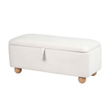 Darrahopens Furniture > Living Room > Ottomans & Footstools Artiss Storage Ottoman Hidden Bench Velvet Blanket Box Beige 97cm In Australia - Darrahopens