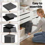 Darrahopens Furniture > Living Room > Ottomans & Footstools Artiss Storage Ottoman Rest Foot Stool Foldable