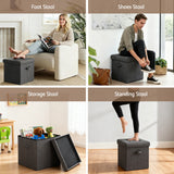 Darrahopens Furniture > Living Room > Ottomans & Footstools Artiss Storage Ottoman Rest Foot Stool Foldable