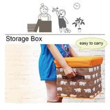 Darrahopens Furniture > Living Room > Ottomans & Footstools Folding Ottoman Storage Stool Cube Footstool Stool Blanket Box With Cover AU
