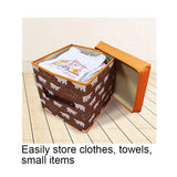 Darrahopens Furniture > Living Room > Ottomans & Footstools Folding Ottoman Storage Stool Cube Footstool Stool Blanket Box With Cover AU