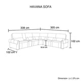 Darrahopens Furniture > Living Room > Ottomans & Footstools Havana 6 Seater Genuine Leather Recliner Sofa Power Slide Chaise Zero Gravity Mechanism