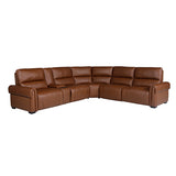 Darrahopens Furniture > Living Room > Ottomans & Footstools Havana 6 Seater Genuine Leather Recliner Sofa Power Slide Chaise Zero Gravity Mechanism