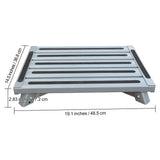 Darrahopens Furniture > Living Room > Ottomans & Footstools Heavy Duty Aluminum Folding Step Stool - Portable RV Platform and Work Bench with Non-Slip Surface - Collapsible Multi-Purpose Step for Camping, Home, and Outdoor Use