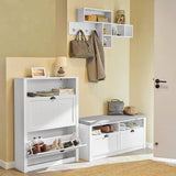 Darrahopens Furniture > Living Room Shoe Cabinet Storage Unit with Drawers