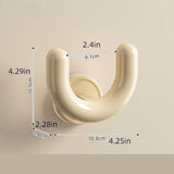 Darrahopens Furniture > Living Room > Shoe Storage 1 Pcs Bathroom Slipper Rack, Wall-Mounted No Drilling Slipper Organizer, Space-Saving Slipper Hooks,10.8*10.9cm,White In Australia - Darrahopens