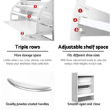Darrahopens Furniture > Living Room > Shoe Storage Artiss 2x Shoe Cabinet Storage Organiser 2 Flip Drawer White