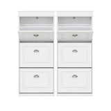 Darrahopens Furniture > Living Room > Shoe Storage Artiss 2x Shoe Cabinet Storage Organiser 3 Flip Drawer White