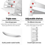 Darrahopens Furniture > Living Room > Shoe Storage Artiss 2x Shoe Cabinet Storage Organiser 4 Flip Drawer White