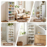 Darrahopens Furniture > Living Room > Shoe Storage Artiss Foldable Shoe Storage Box 6 Tier 12 Pairs Entryway