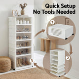 Darrahopens Furniture > Living Room > Shoe Storage Artiss Foldable Shoe Storage Box 6 Tier 12 Pairs Entryway