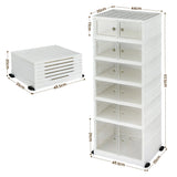 Darrahopens Furniture > Living Room > Shoe Storage Artiss Foldable Shoe Storage Box 6 Tier 12 Pairs Entryway