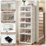 Darrahopens Furniture > Living Room > Shoe Storage Artiss Foldable Shoe Storage Box 6 Tier 12 Pairs Entryway