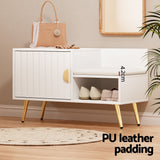 Darrahopens Furniture > Living Room > Shoe Storage Artiss Shoe Cabinet Bench Set Adjustable Shelf Hallway Living Room White