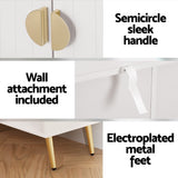 Darrahopens Furniture > Living Room > Shoe Storage Artiss Shoe Cabinet Bench Set Adjustable Shelf Hallway Living Room White
