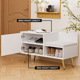 Darrahopens Furniture > Living Room > Shoe Storage Artiss Shoe Rack Cabinet Bench 6 Pairs White