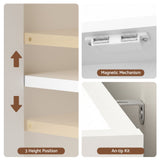 Darrahopens Furniture > Living Room > Shoe Storage Artiss Shoe Rack Cabinet Storage Cupboard 3 Adjustable Shelves White