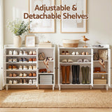 Darrahopens Furniture > Living Room > Shoe Storage Artiss Shoe Rack Cabinet Storage Cupboard Adjustable Shelf White