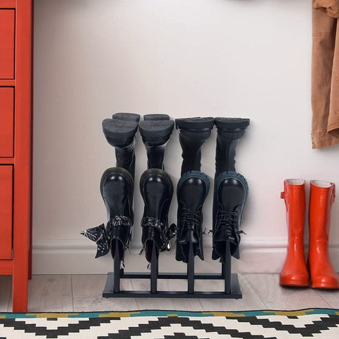 Darrahopens Furniture > Living Room > Shoe Storage Black Metal Shoe Rack Organizer for Entryway