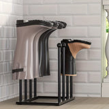 Darrahopens Furniture > Living Room > Shoe Storage Black Metal Shoe Rack Organizer for Entryway