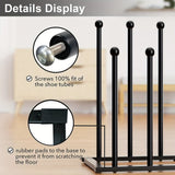 Darrahopens Furniture > Living Room > Shoe Storage Black Metal Shoe Rack Organizer for Entryway
