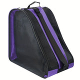 Darrahopens Furniture > Living Room > Shoe Storage Purple 3-Compartment Roller Skate Bag Breathable Mesh Ice Skate Carrier with Adjustable Shoulder Strap for Kids and Adults Australian Sports Accessories