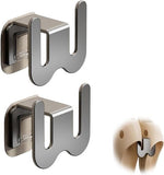 Darrahopens Furniture > Living Room > Shoe Storage Set of 2 Self-Adhesive Shoe Racks - Space-Saving Storage Shelves - Suitable for bathrooms, bedrooms and RVs; perfect for storing slippers and sneakers（Grey）