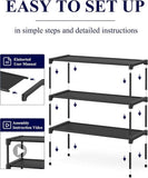 Darrahopens Furniture > Living Room > Shoe Storage Shoe Rack - 3-Tier Storage Rack - Stackable - 27.5 Inch Wide - Black