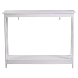 Darrahopens Furniture > Living Room > Side Tables Artiss Console Table Entryway Hallway Display 2-Tier Narrow Sofa Table 100CM White