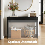 Darrahopens Furniture > Living Room > Side Tables Artiss Console Table Hallway Sofa Entryway Entrance 120CM Black