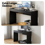 Darrahopens Furniture > Living Room > Side Tables Artiss Console Table Hallway Sofa Entryway Entrance 120CM Black