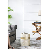 Darrahopens Furniture > Living Room > Side Tables CANCUN SHELL STOOL/TABLE