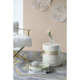 Darrahopens Furniture > Living Room > Side Tables CANCUN SHELL STOOL/TABLE