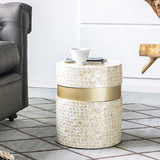 Darrahopens Furniture > Living Room > Side Tables CANCUN SHELL STOOL/TABLE